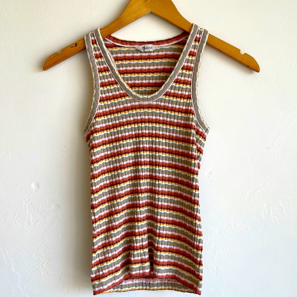Madewell | Tops | Madewell Striped Ribbed Tank | Poshmark